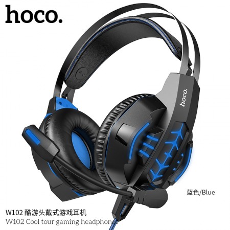 W102 Cool Tour Gaming Headphones-Blue