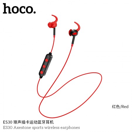 ES30 Axestone Sports Wireless Earphones - Red