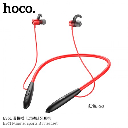 ES61 Manner Sports BT Headset Red